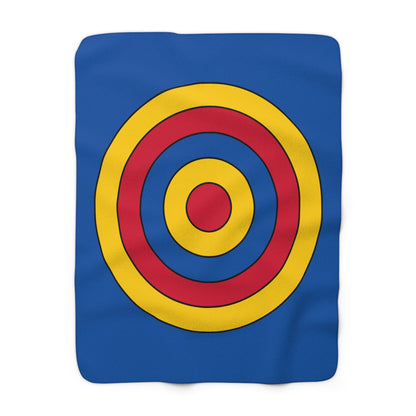 Aland Islands Retro Target Blanket Throw