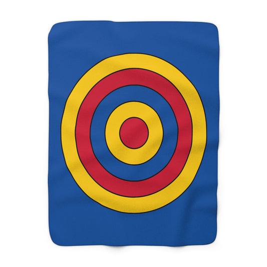 Aland Islands Retro Target Blanket Throw