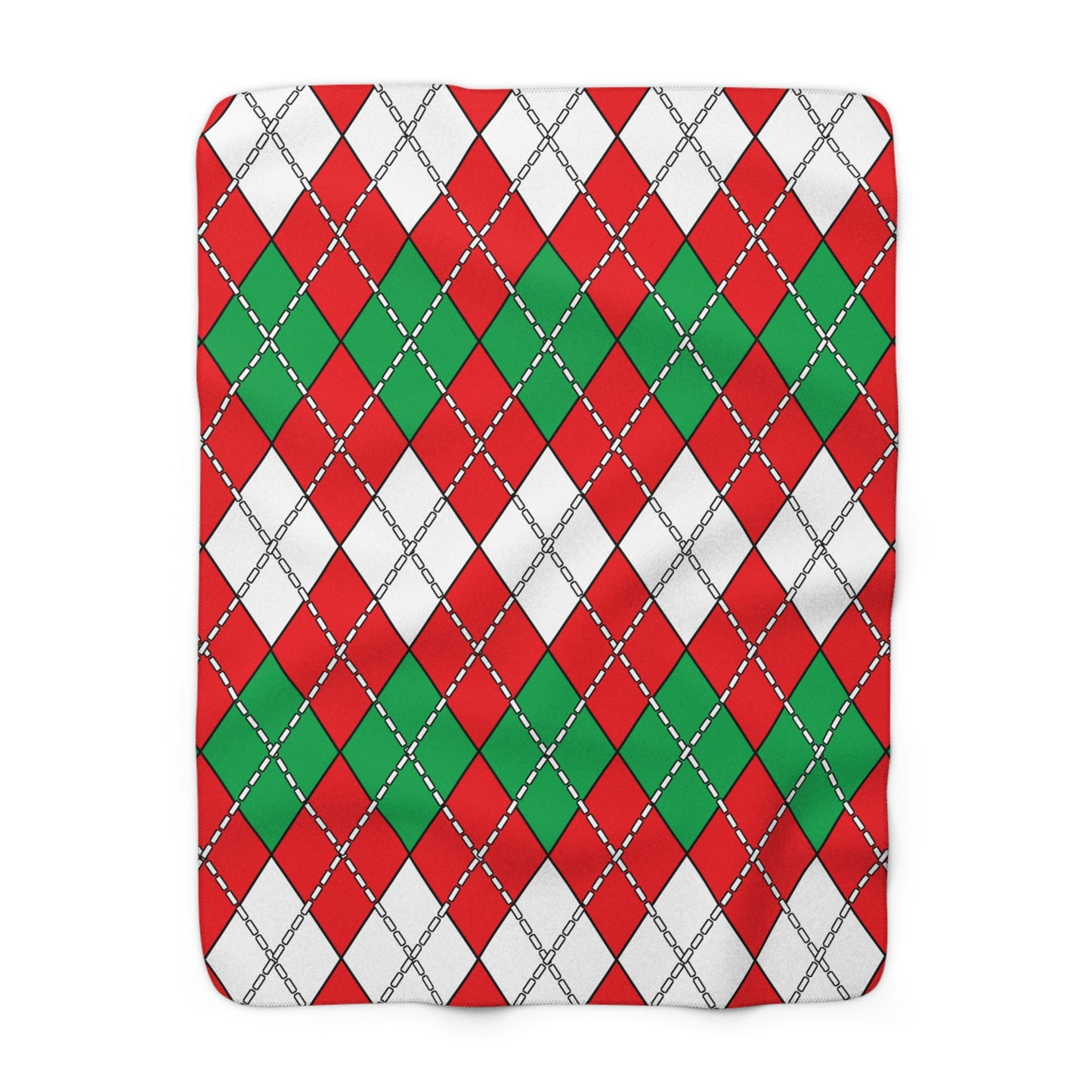 Lebanon Retro Argyle Blanket Throw