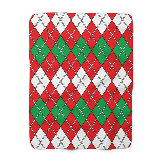 Lebanon Retro Argyle Blanket Throw