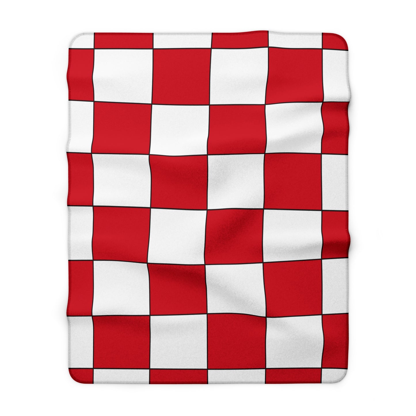 England Retro Check Blanket Throw