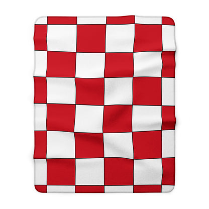 England Retro Check Blanket Throw