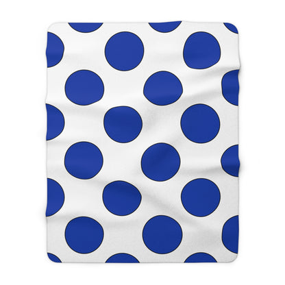 Uruguay Retro Polka Dots Blanket Throw