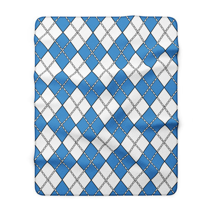 Guatemala Retro Argyle Blanket Throw