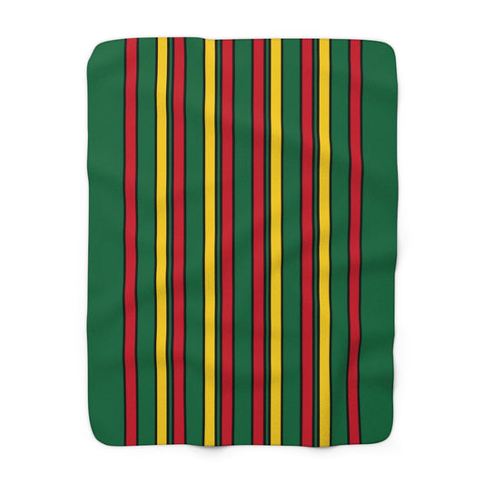 Ghana Retro Stripes Blanket Throw