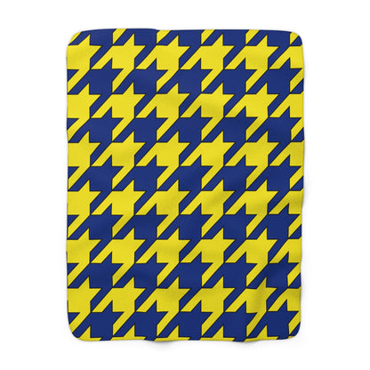 Curacao Retro Houndstooth Blanket Throw