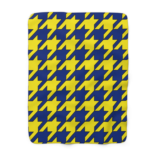 Curacao Retro Houndstooth Blanket Throw