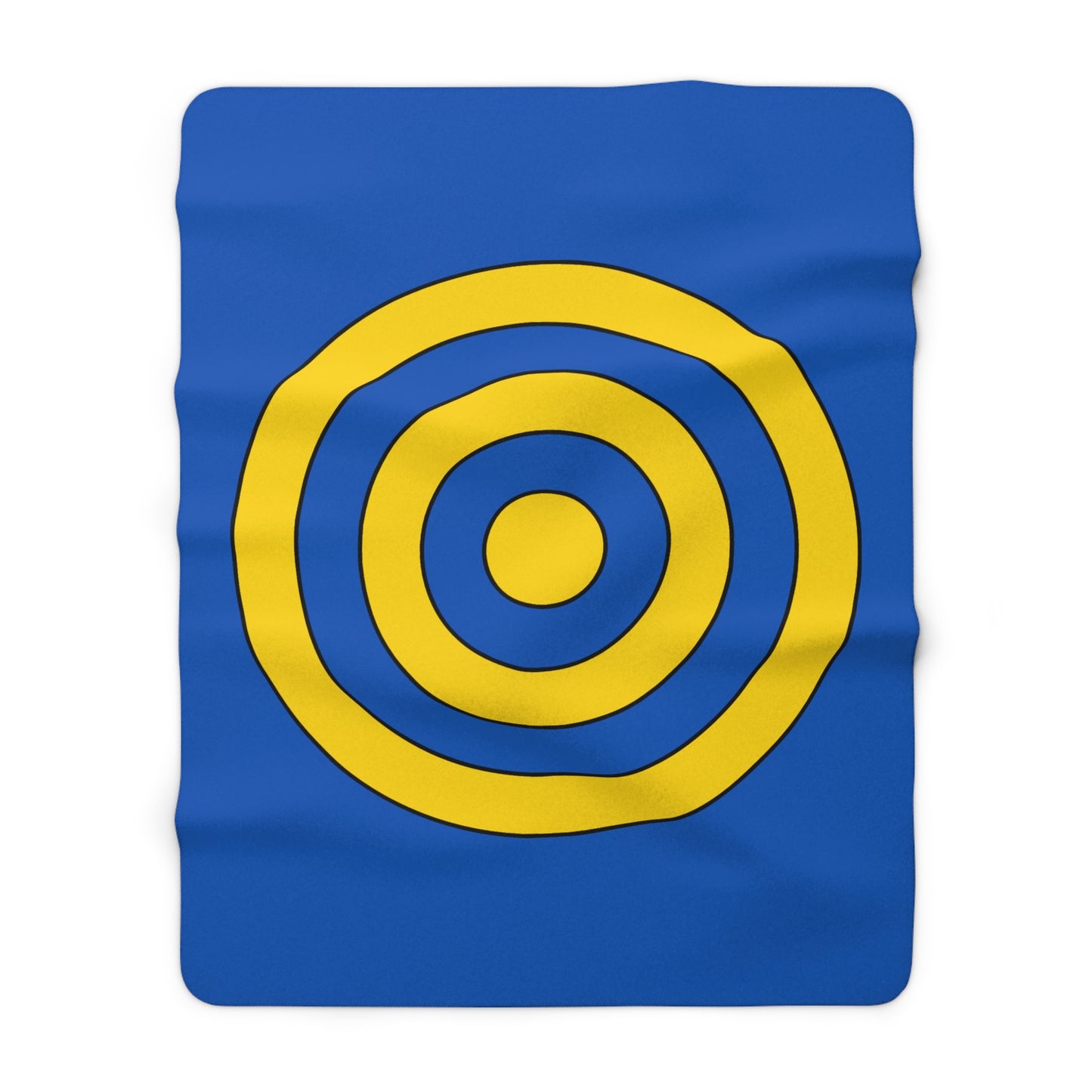 Ukraine Retro Target Blanket Throw