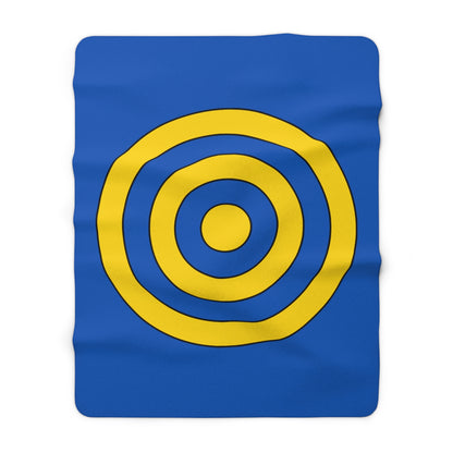 Ukraine Retro Target Blanket Throw