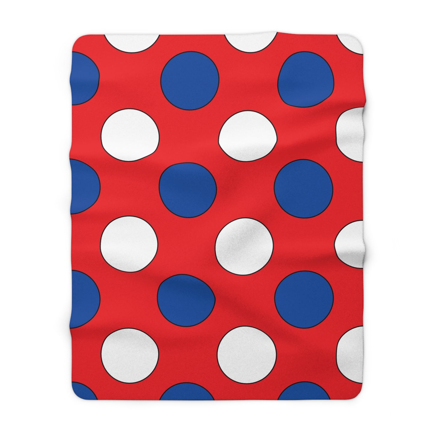 Slovakia Retro Polka Dots Blanket Throw
