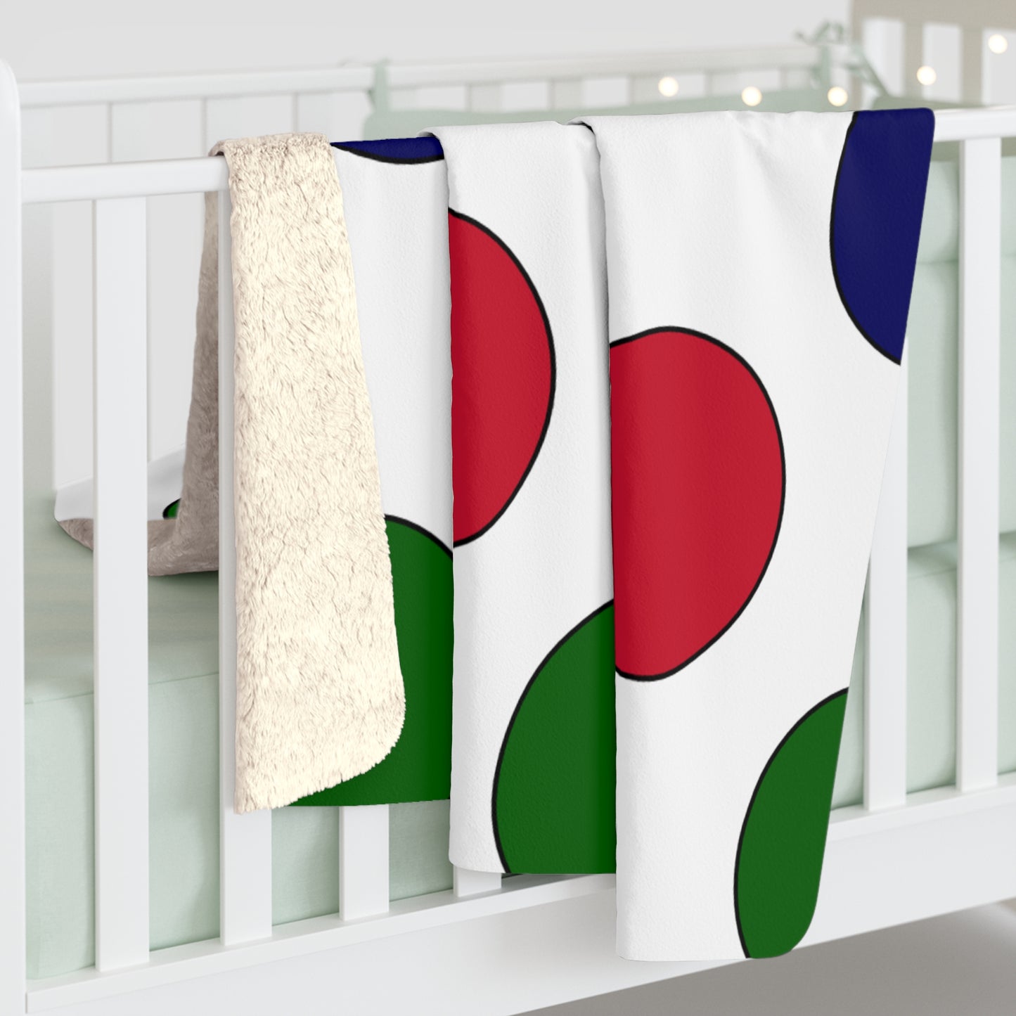 Diego Garcia Retro Polka Dots Blanket Throw