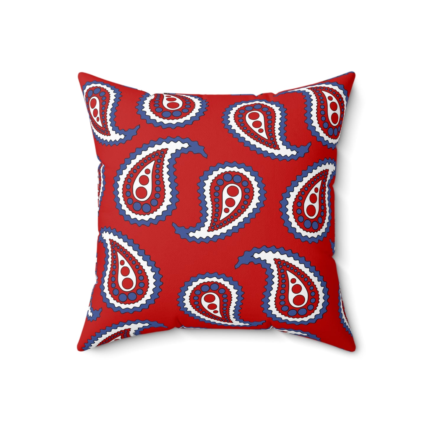 Democratic Peoples Republic Of Korea Retro Paisley Cushion Pillow