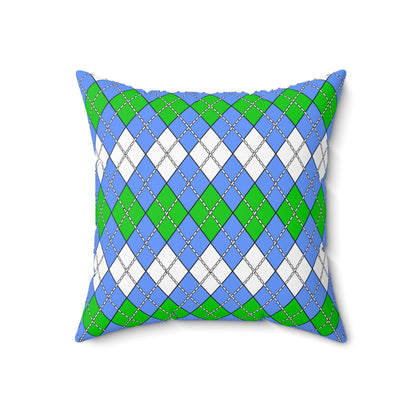 Djibouti Retro Argyle Cushion Pillow