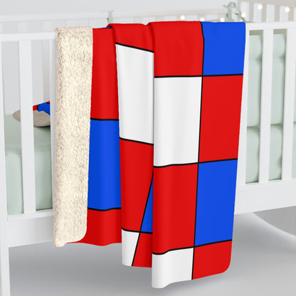 Puerto Rico Retro Check Blanket Throw