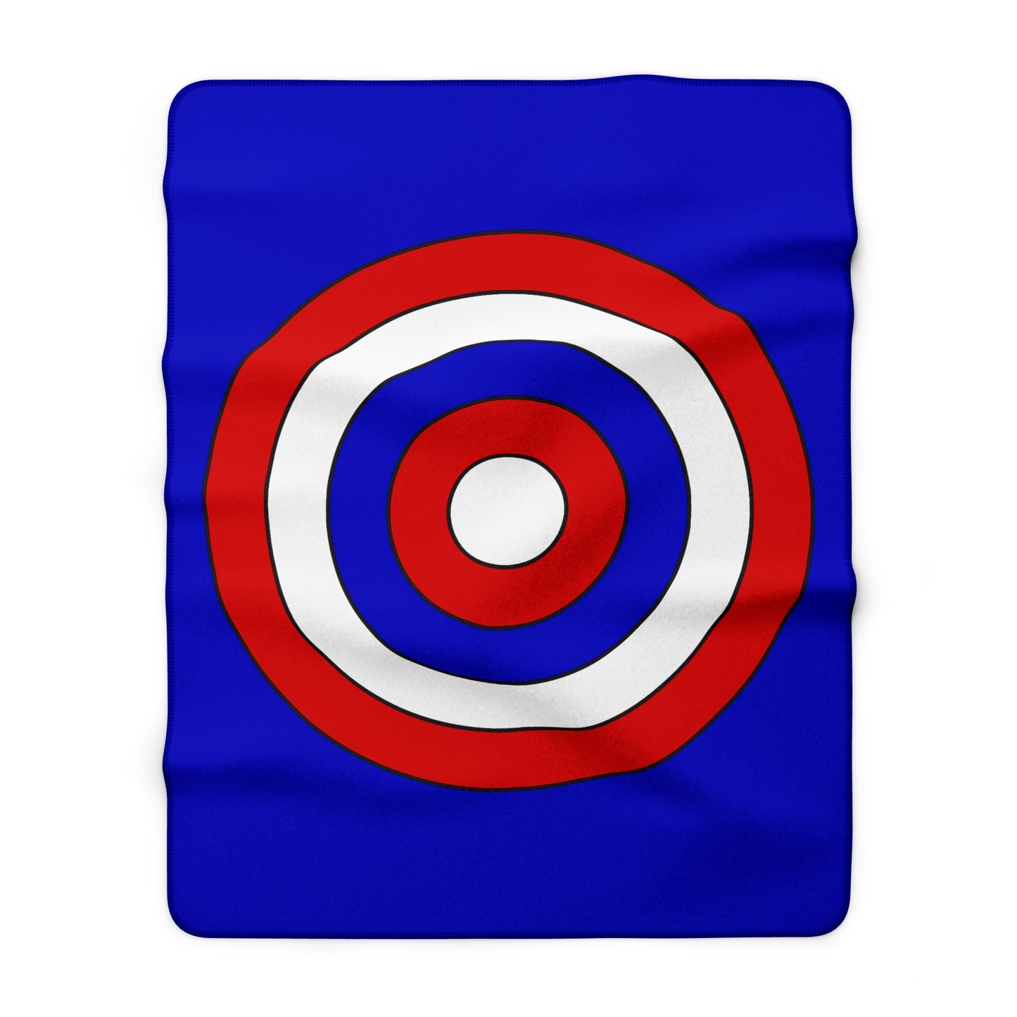 Slovenia Retro Target Blanket Throw
