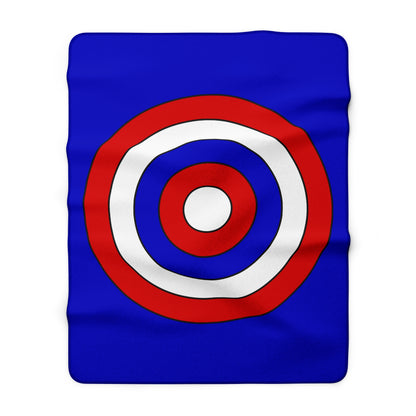 Slovenia Retro Target Blanket Throw