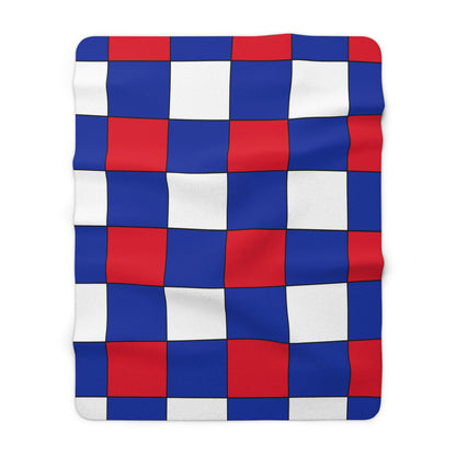 Cambodia Retro Check Blanket Throw