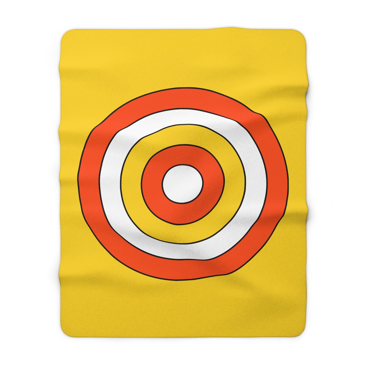 Bhutan Retro Target Blanket Throw