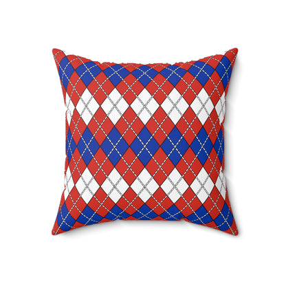 Paraguay Retro Argyle Cushion Pillow