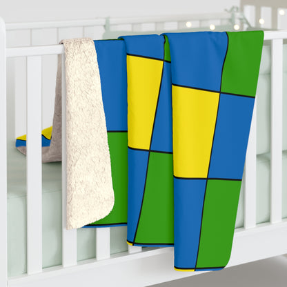 Gabon Retro Check Blanket Throw