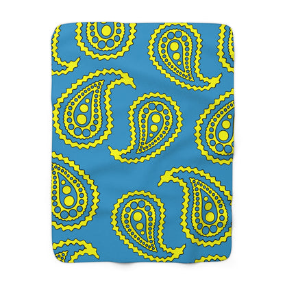 Aruba Retro Paisley Blanket Throw