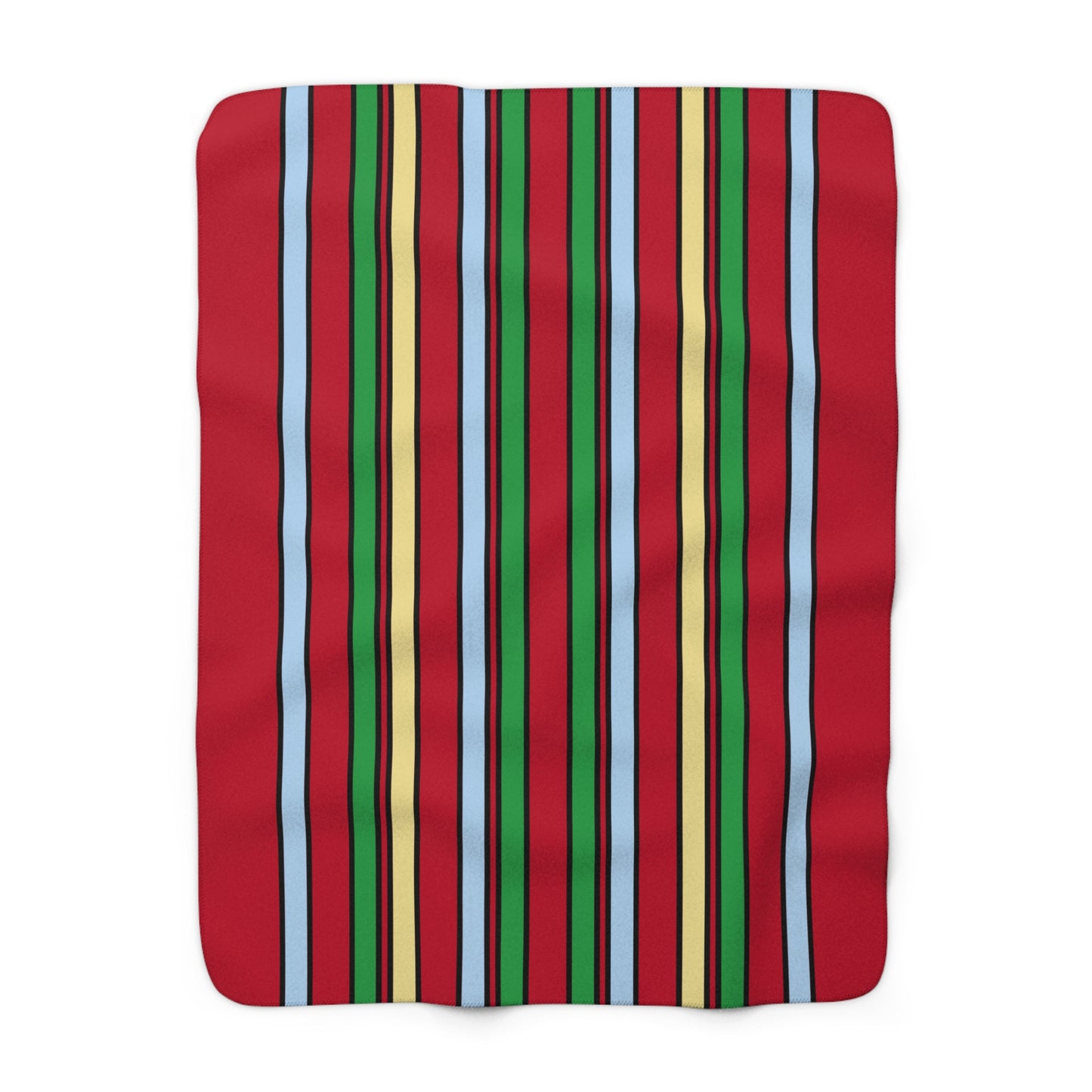 Eritrea Retro Stripes Blanket Throw