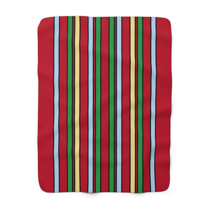 Eritrea Retro Stripes Blanket Throw