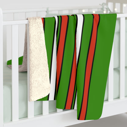 Hungary Retro Stripes Blanket Throw