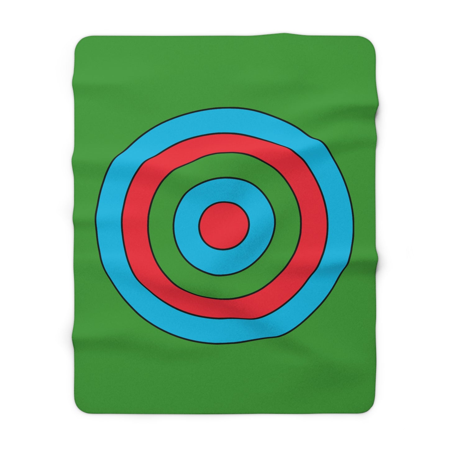 Azerbaijan Retro Target Blanket Throw