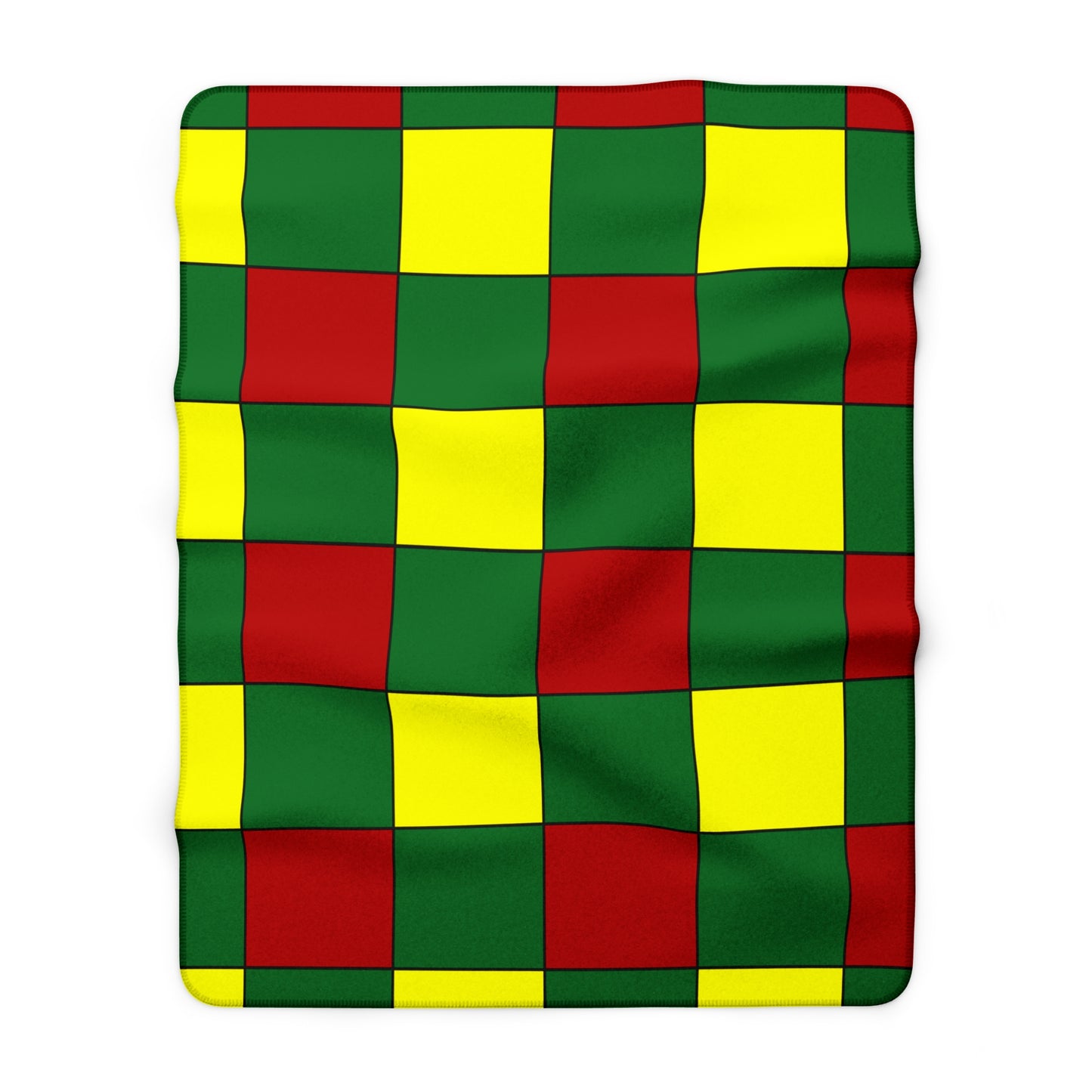 Senegal Retro Check Blanket Throw