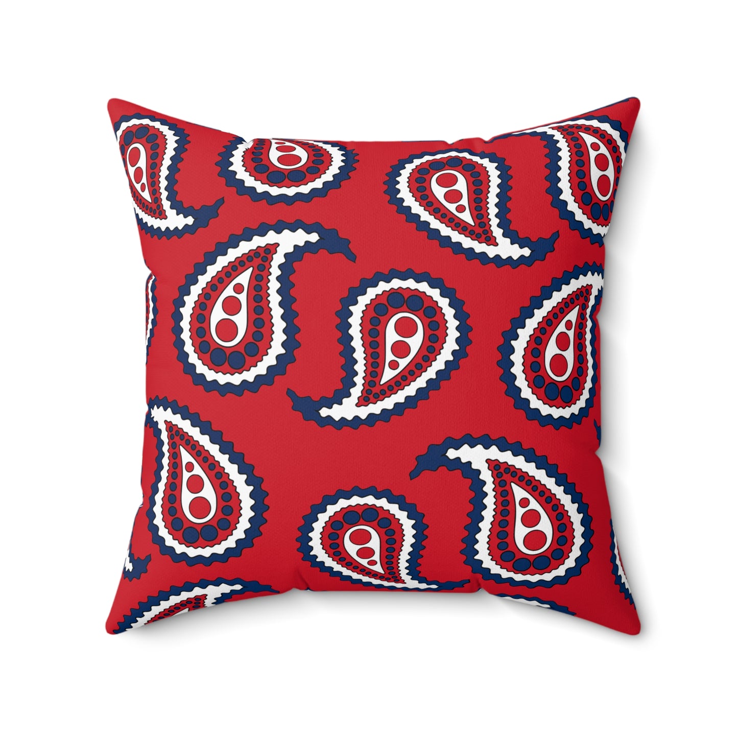 Dominican Republic Retro Paisley Cushion Pillow