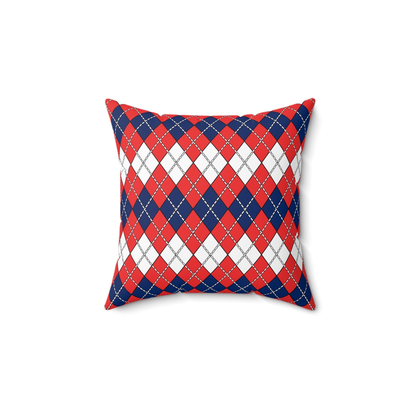 Svalbard And Jan Mayen Retro Argyle Cushion Pillow