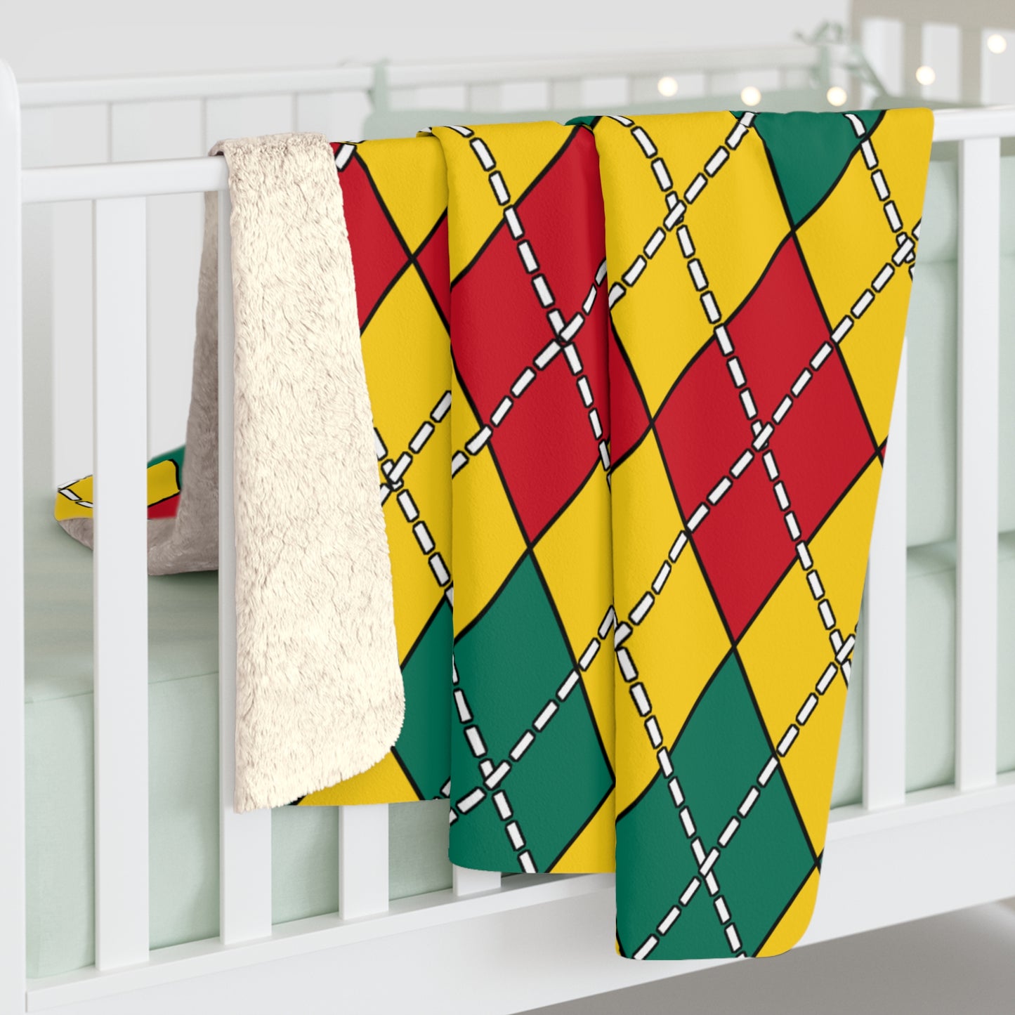 Cameroon Retro Argyle Blanket Throw
