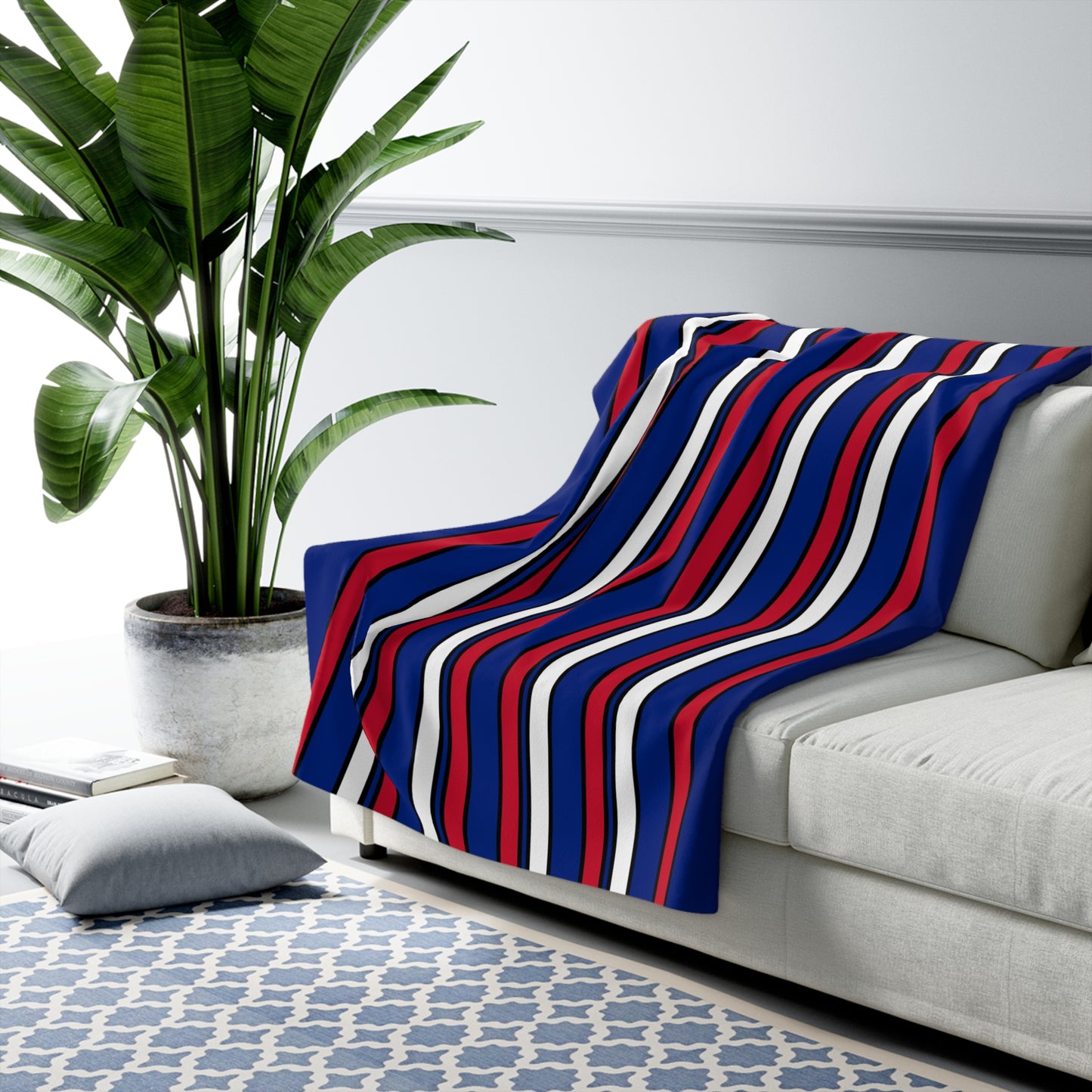 New Zealand Retro Stripes Blanket Throw