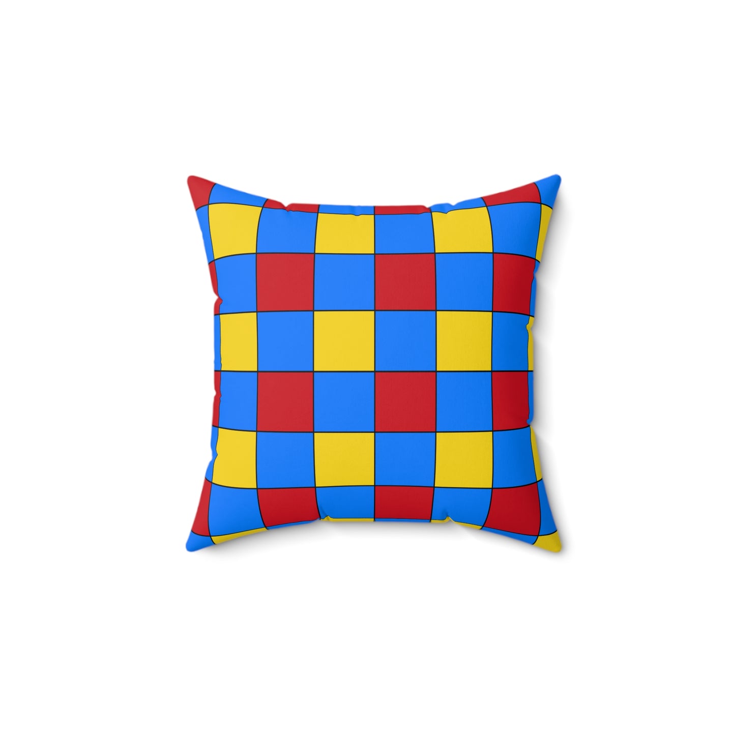 Democratic Republic of the Congo Retro Check Cushion Pillow