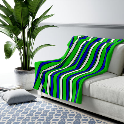 Sierra Leone Retro Stripes Blanket Throw