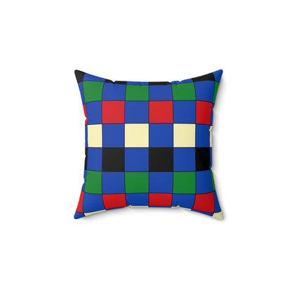 South Sudan Retro Check Cushion Pillow
