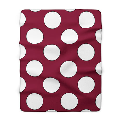 Qatar Retro Polka Dots Blanket Throw