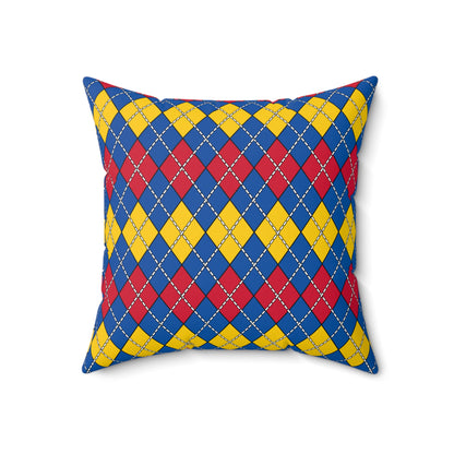 Aland Islands Retro Argyle Cushion Pillow