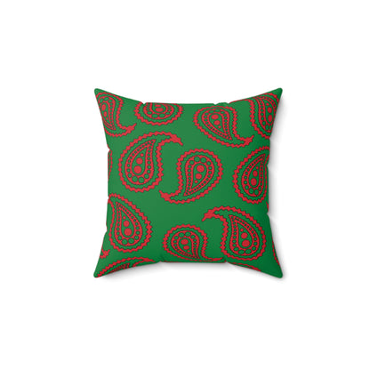 Turkmenistan Retro Paisley Cushion Pillow