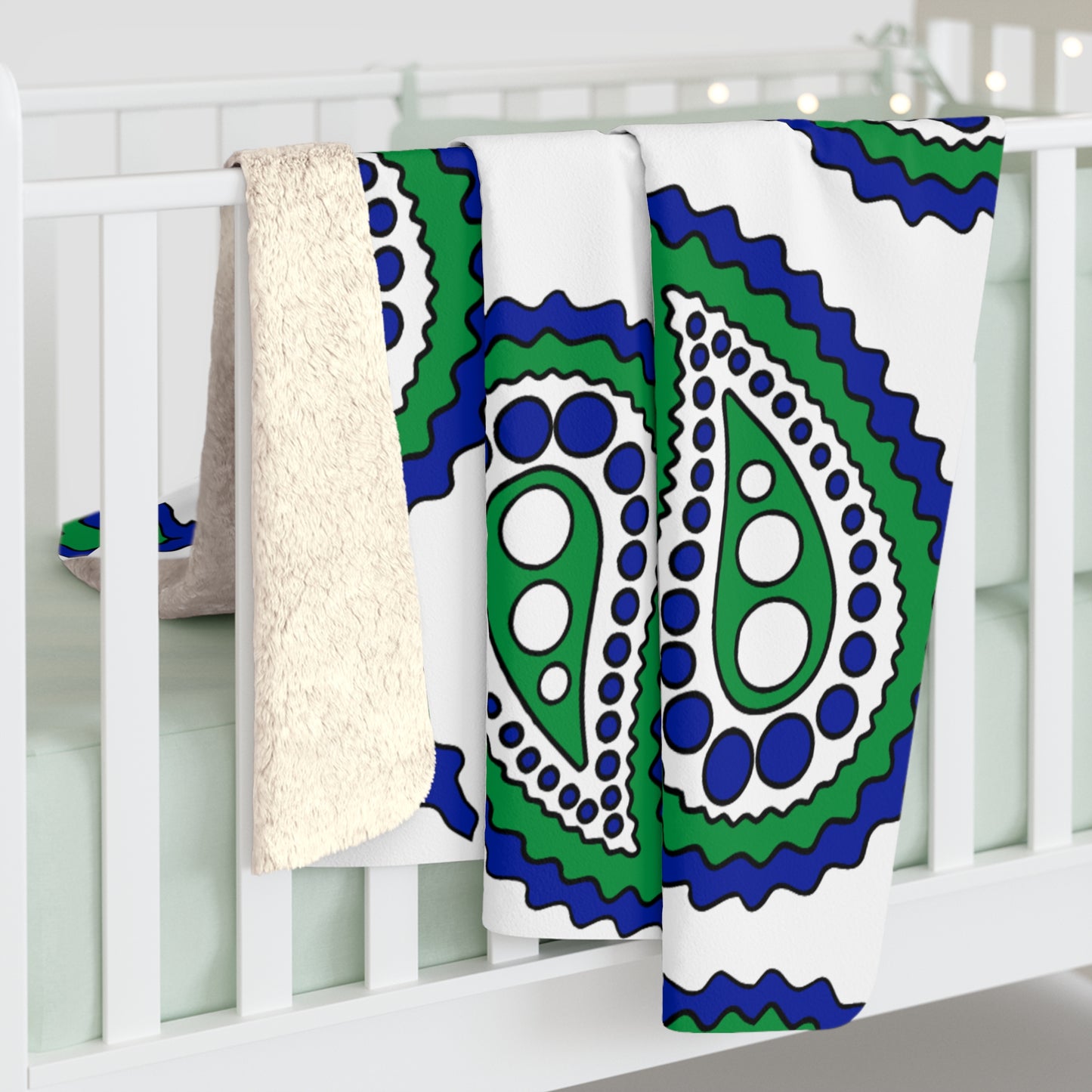 Lesotho Retro Paisley Blanket Throw