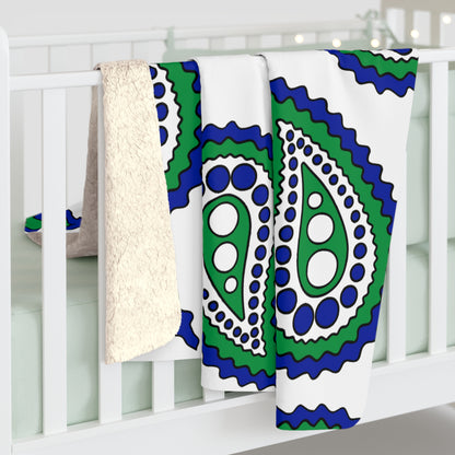 Lesotho Retro Paisley Blanket Throw