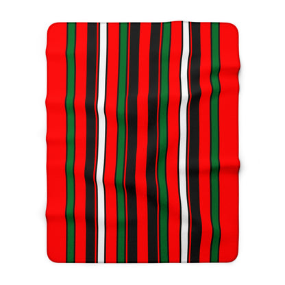 United Arab Emirates Retro Stripes Blanket Throw