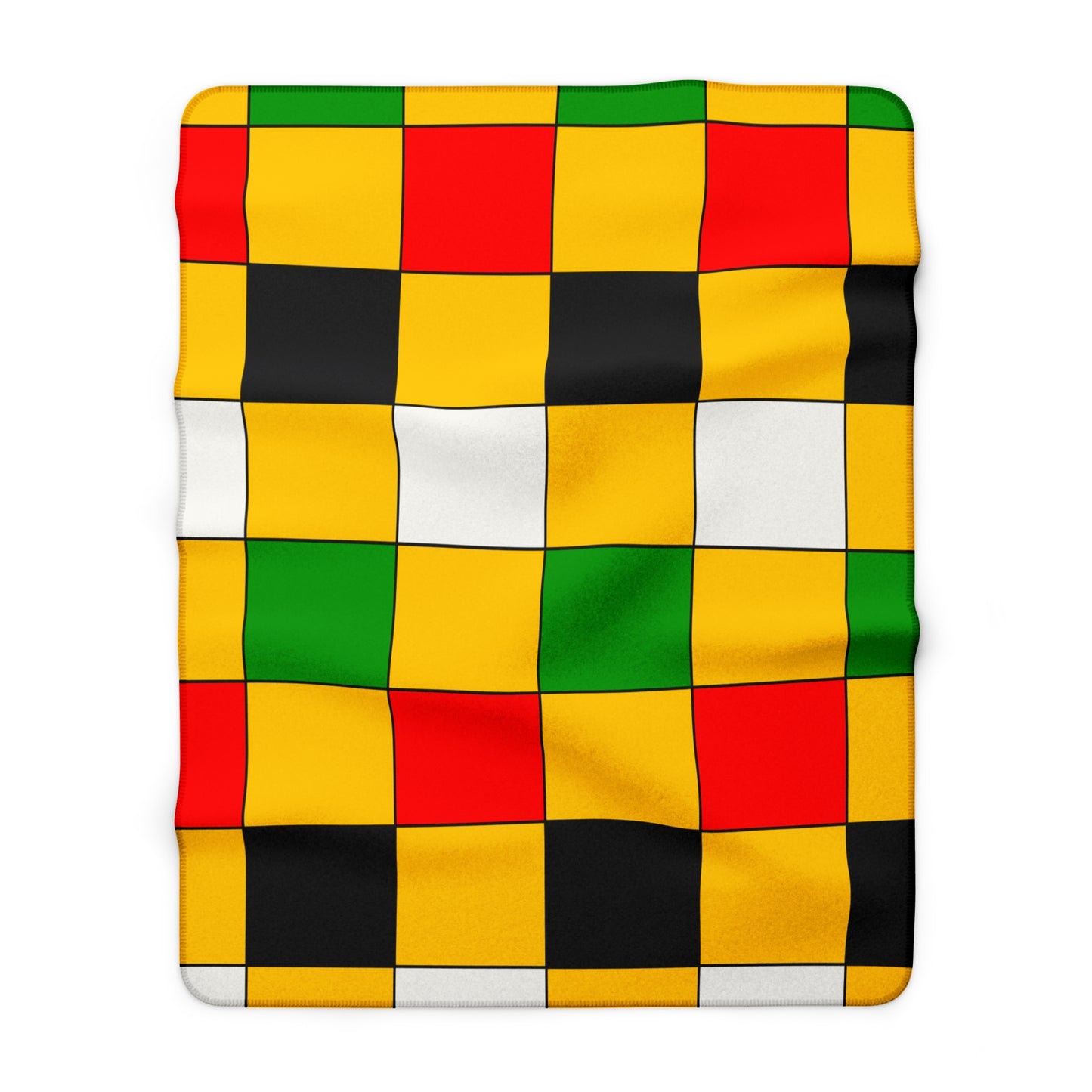 Mozambique Retro Check Blanket Throw