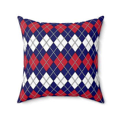 South Georgia And The South Sandwich Islands Retro Argyle Cushion Pillow