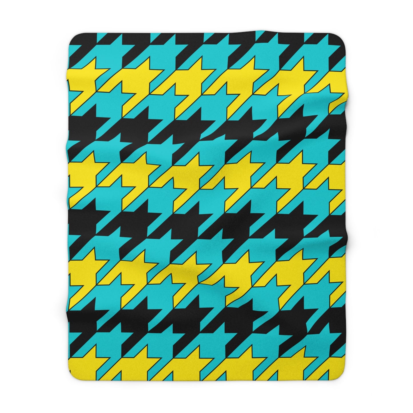 Bahamas Retro Houndstooth Blanket Throw