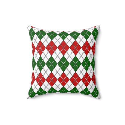 Tajikistan Retro Argyle Cushion Pillow