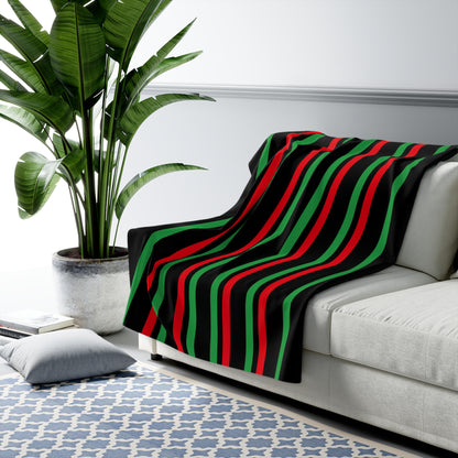 Libya Retro Stripes Blanket Throw