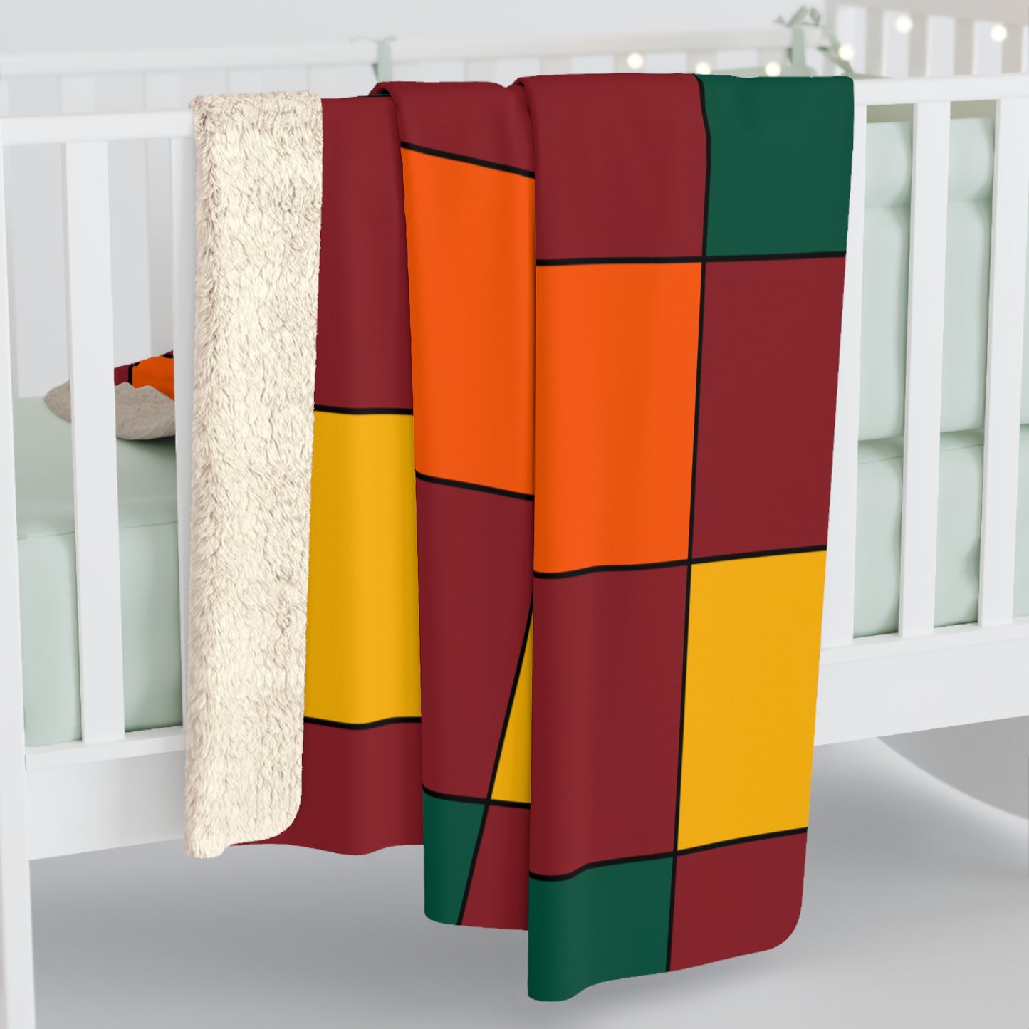 Sri Lanka Retro Check Blanket Throw