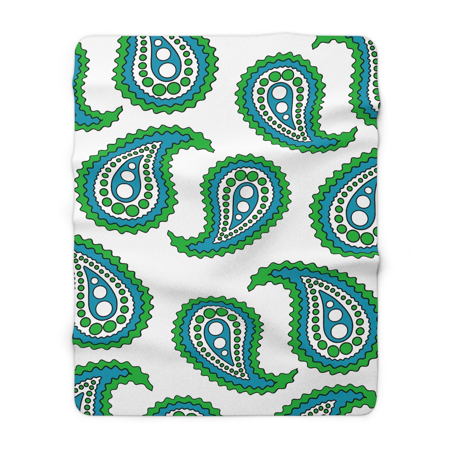 Uzbekistan Retro Paisley Blanket Throw